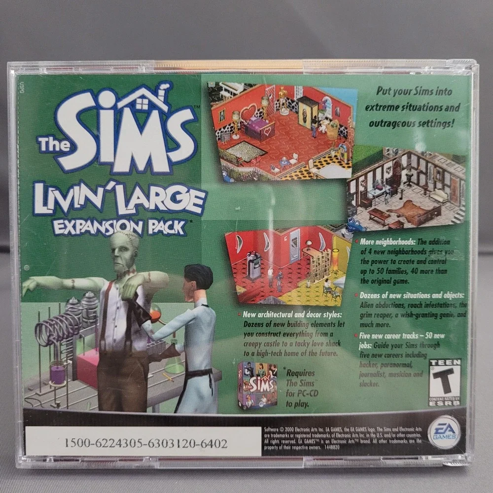 The Sims Vacation Expansion Pack EA Games (PC CD-ROM, 2002)‎